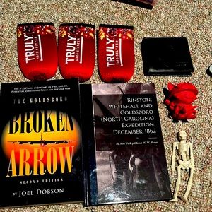 Book, Cousy‘s, skeleton, wallet, game figure